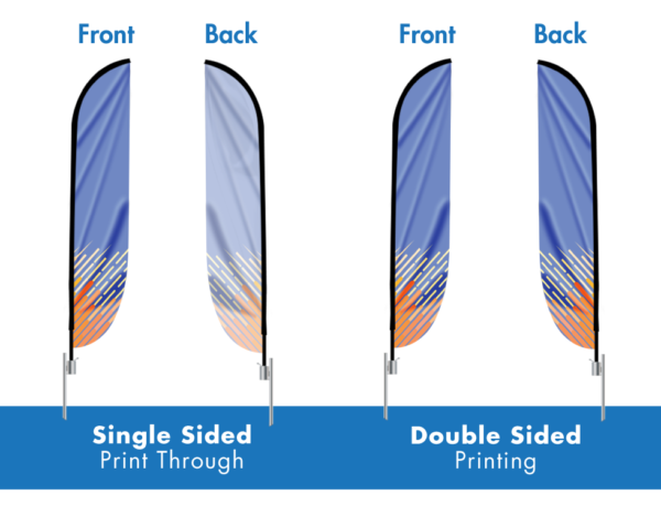 Feather Convex Flag (Small) Single Side 9ft SPECIAL - Image 2