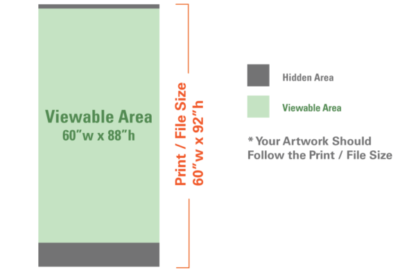 SD Retractable 60" x92" (Silver) - Image 6