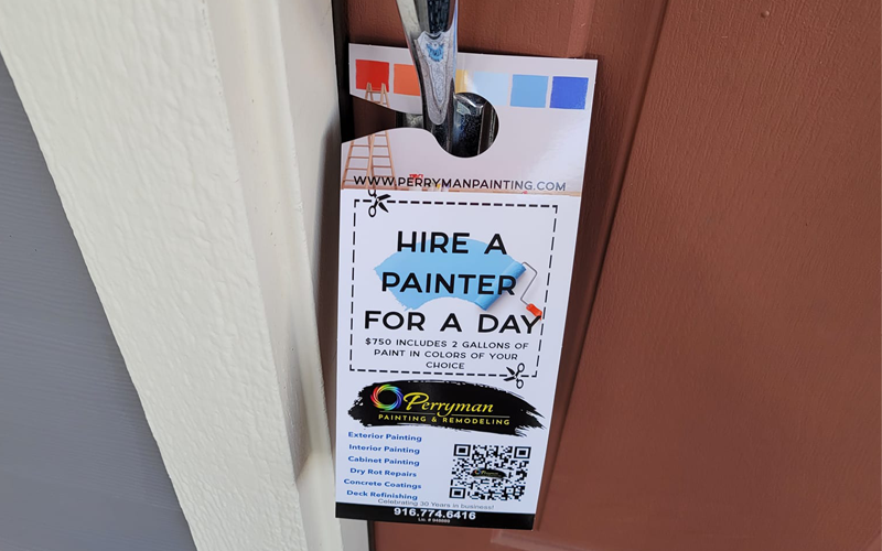 perryman_house_painting_door_hanger_on_the_font_door_roseville_california